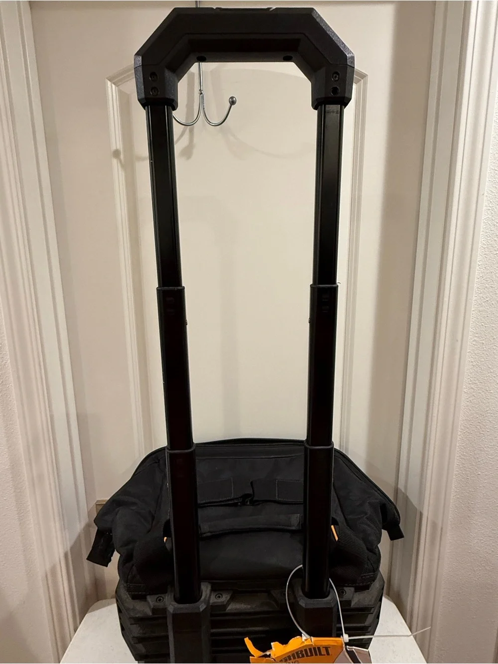 NEW Toughbuilt Black Massive Mouth Zippered Rolling Tool Bag ~ Size L ~ HTF